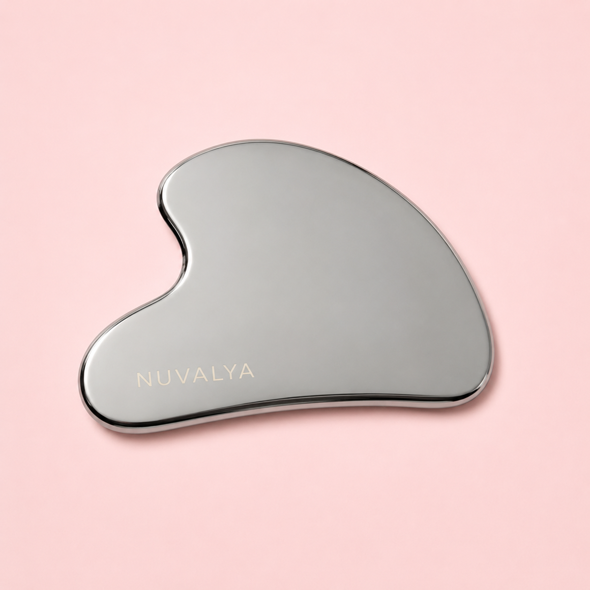 Gua Sha en acier inoxydable - Boostez les effets de votre sérum