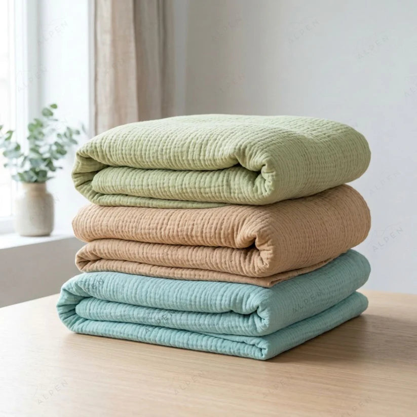 Mousselia™ – La couverture en mousseline de coton qui vous enveloppe de douceur
