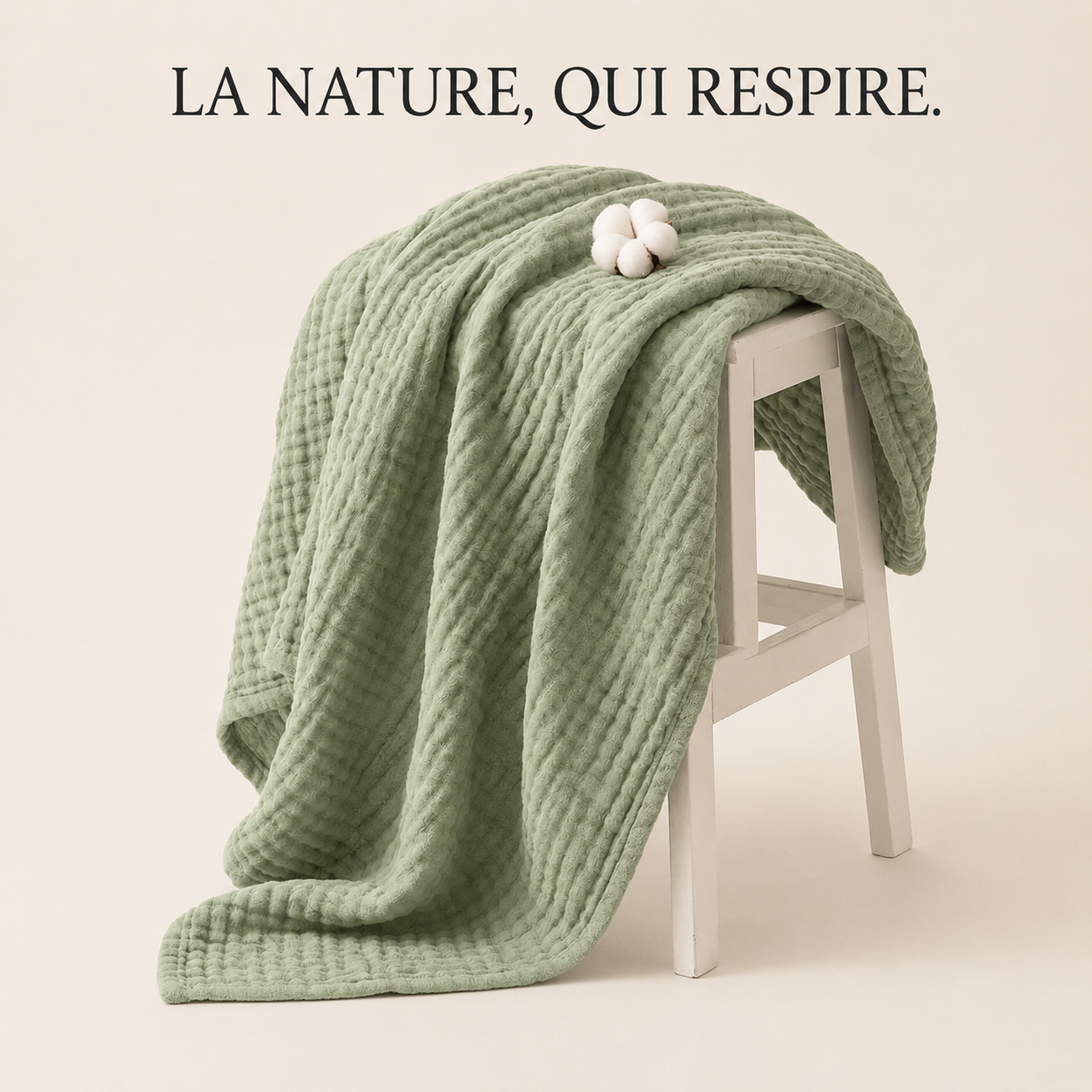 Mousselia™ – La couverture en mousseline de coton qui vous enveloppe de douceur