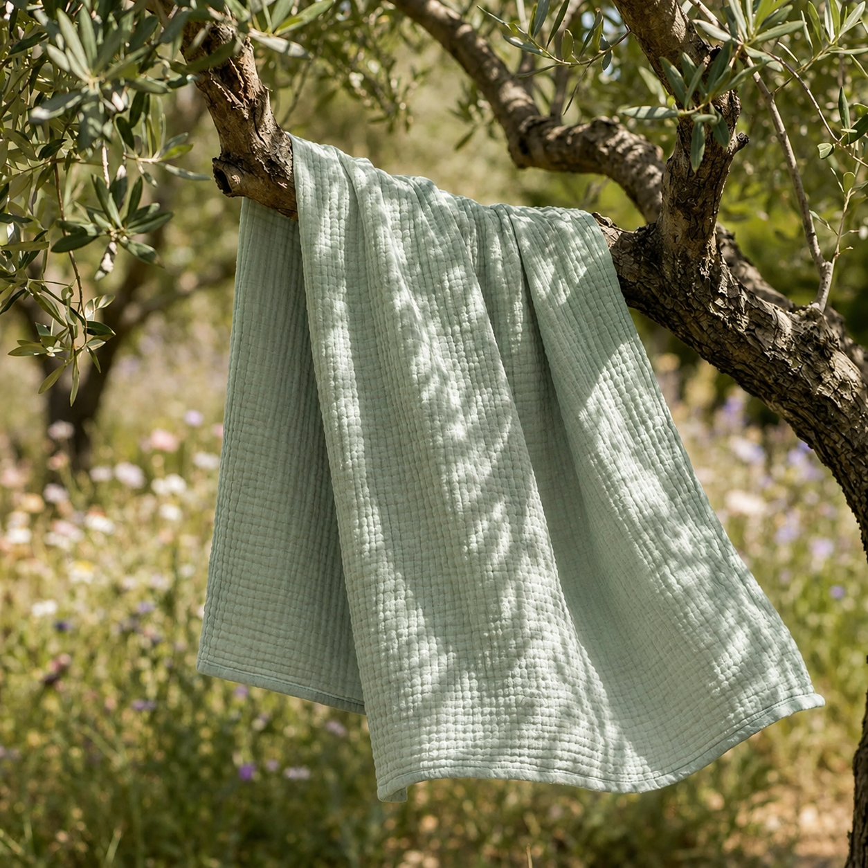 Mousselia™ – La couverture en mousseline de coton qui vous enveloppe de douceur