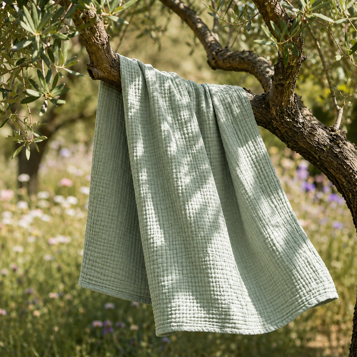 Mousselia™ – La couverture en mousseline de coton qui vous enveloppe de douceur