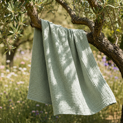 Mousselia™ – La couverture en mousseline de coton qui vous enveloppe de douceur