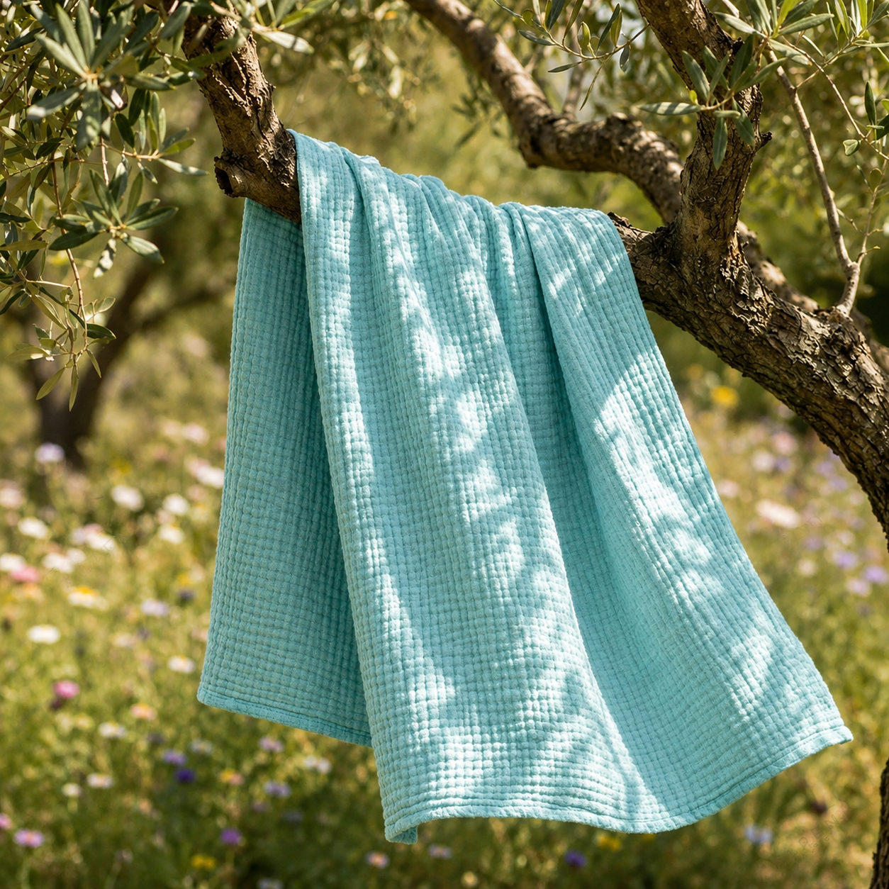 Mousselia™ – La couverture en mousseline de coton qui vous enveloppe de douceur