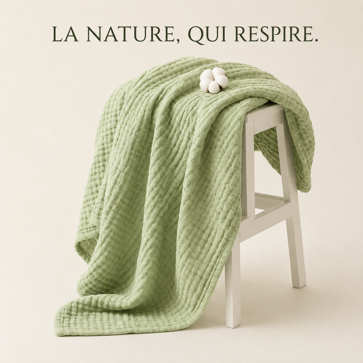 Mousselia™ – La couverture en mousseline de coton qui vous enveloppe de douceur