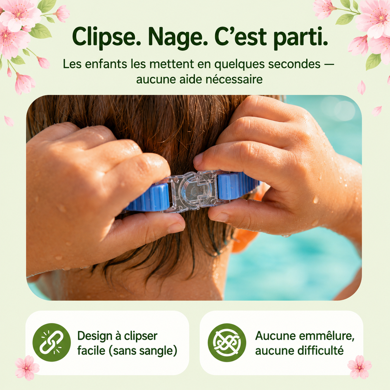 Lunettes de bain à clipser Maisolya™