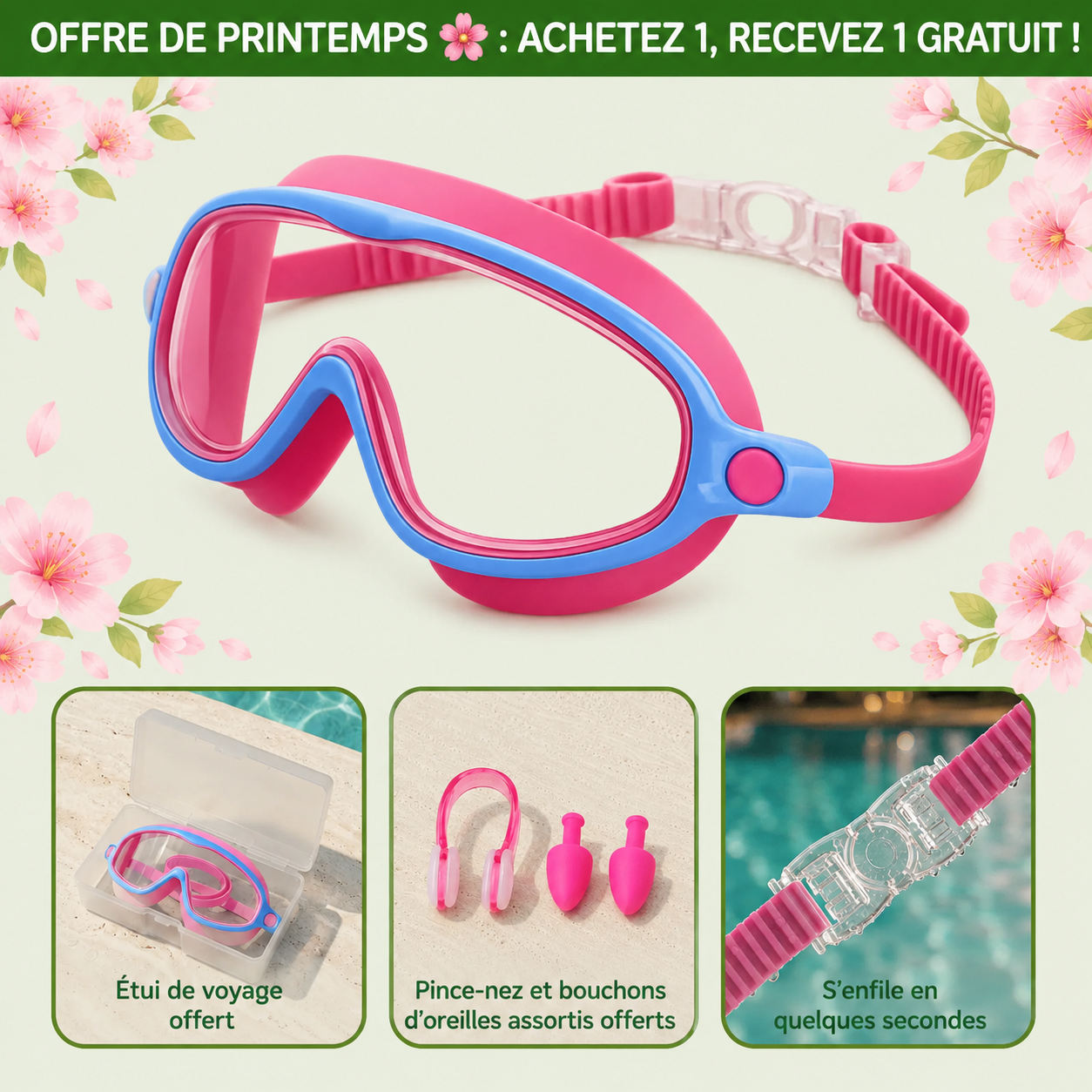 Lunettes de bain à clipser Maisolya™