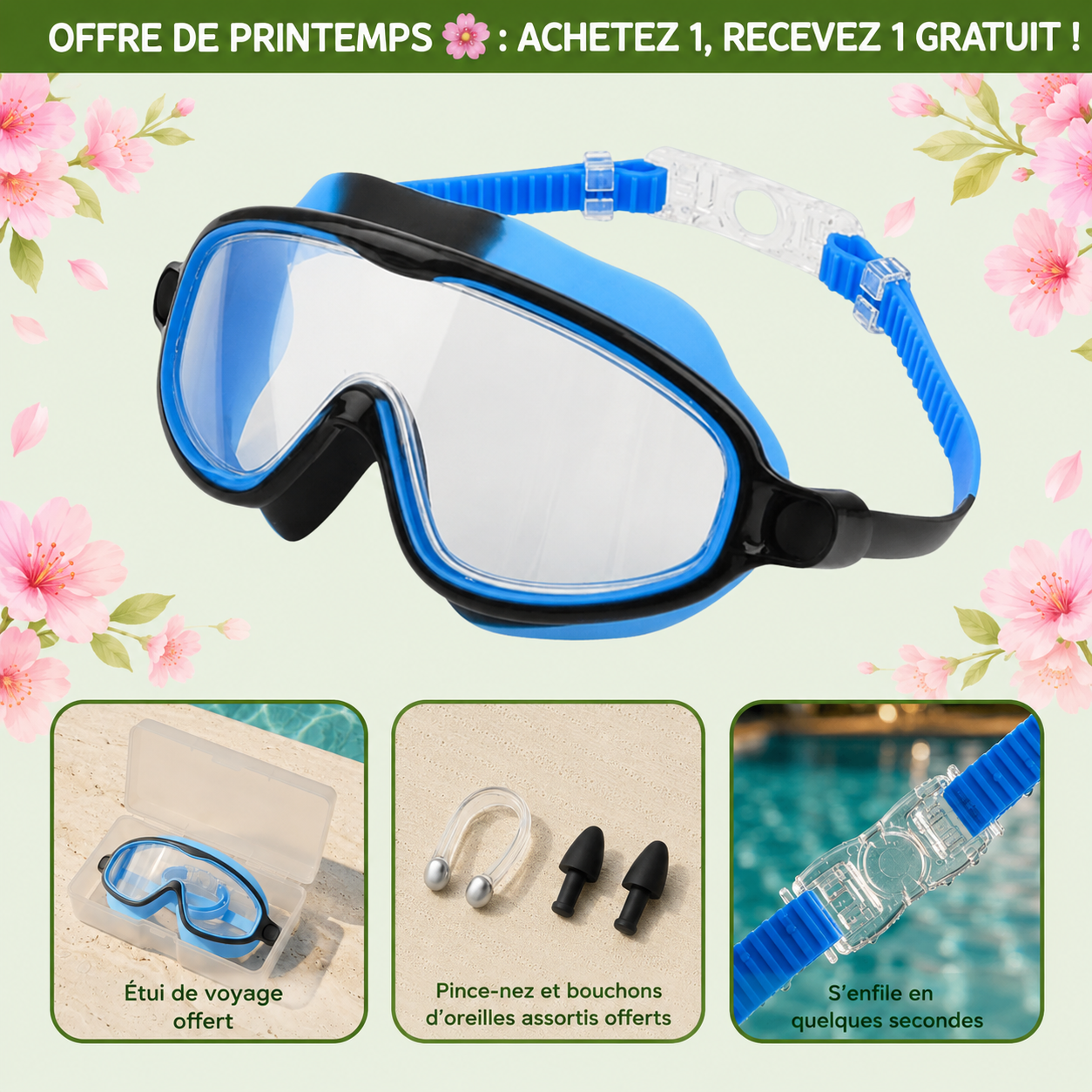 Lunettes de bain à clipser Maisolya™