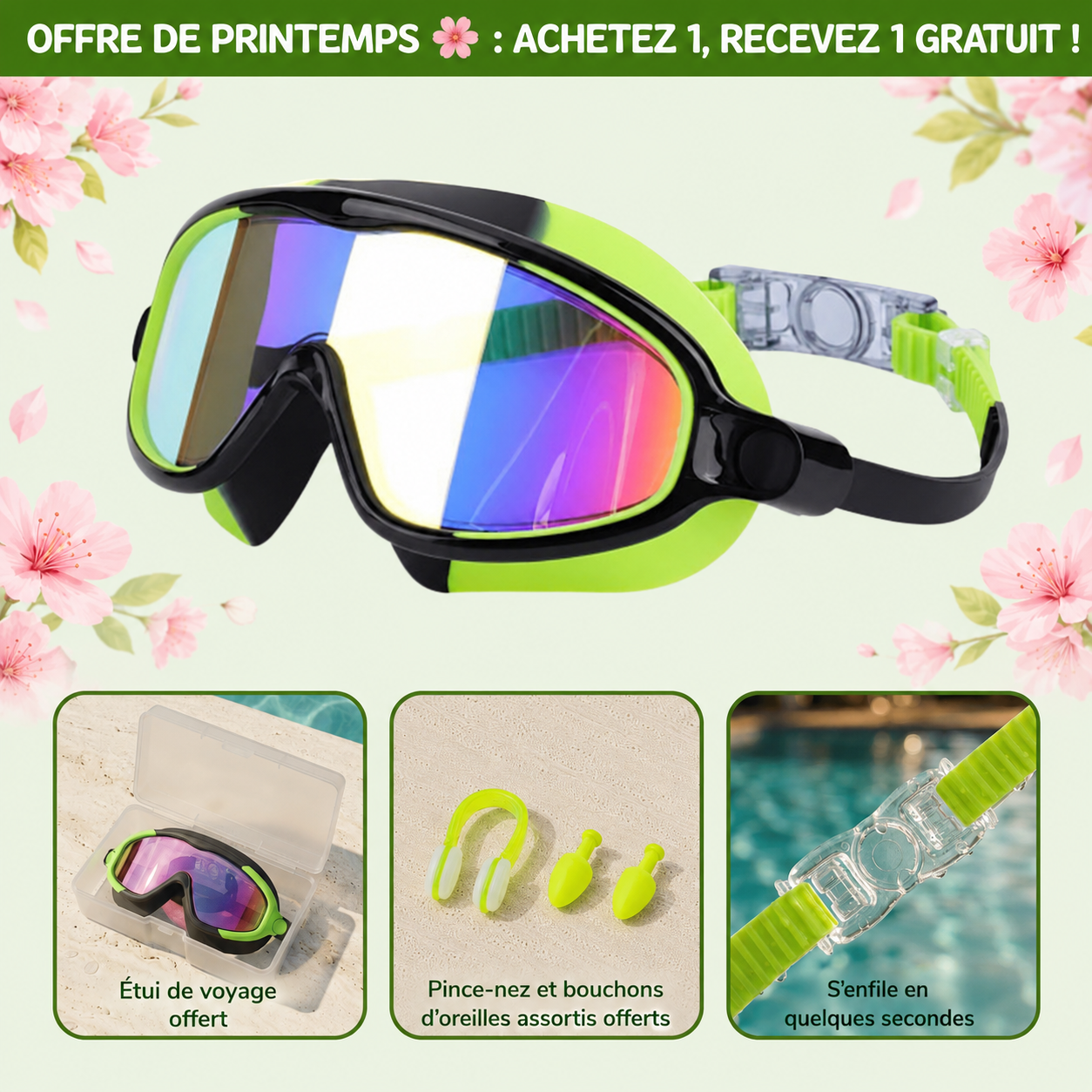 Lunettes de bain à clipser Maisolya™