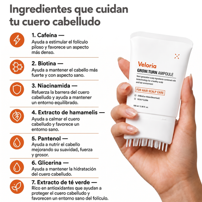 Veloria — Ingredientes que cuidan tu cuero cabelludo