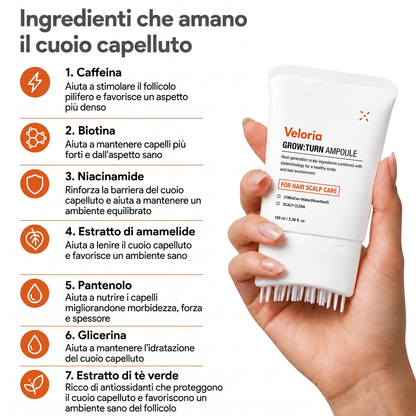 Veloria — ingredienti per il cuoio capelluto