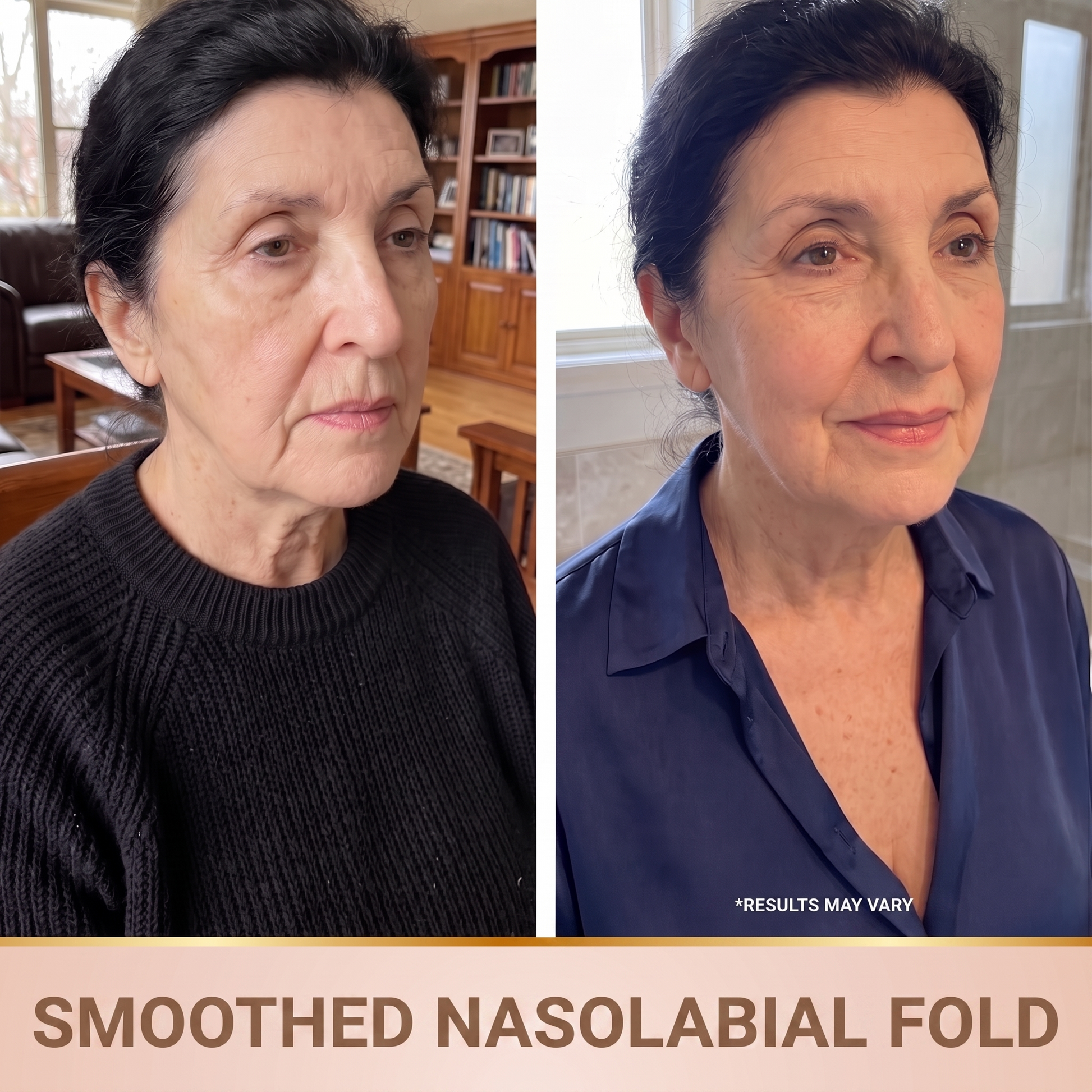 Orvane — Smoothed nasolabial area